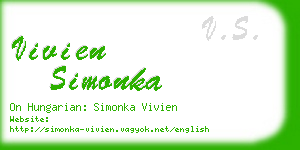 vivien simonka business card